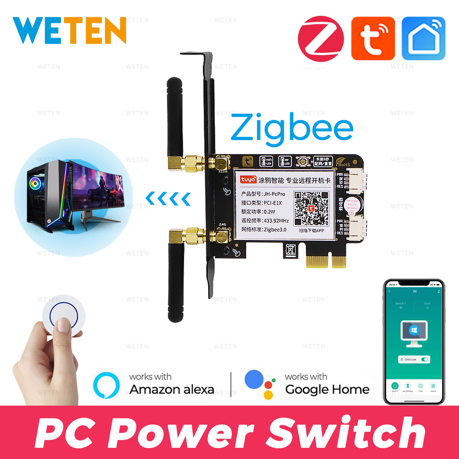 Smart Home For Pc - Tuya Zigbee Computer Power Reset Switch