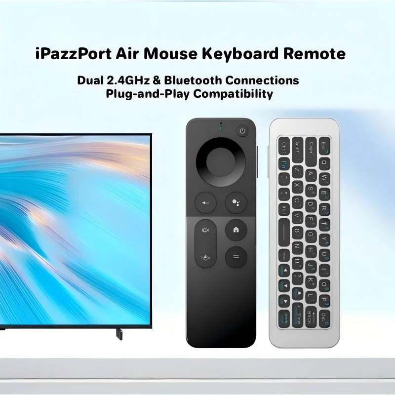 Smart Home Keyboard - iPazzPort 2.4G &Bluetooth Mini Wireless Keyboard