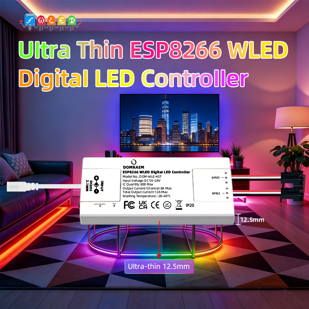 Smart Home Mqtt - DOMRAEM ESP8266 Digital DIY WLED LED