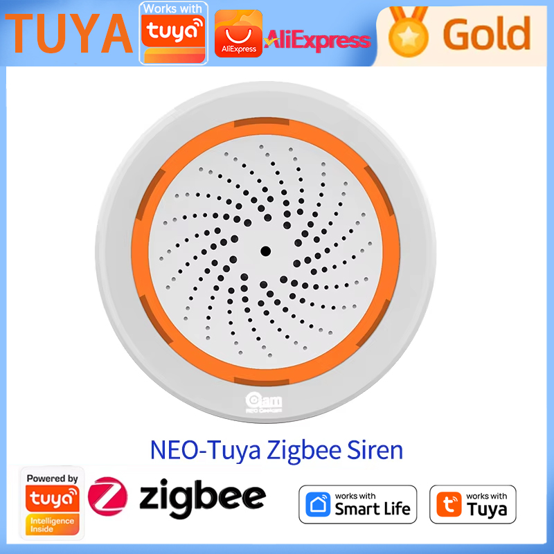 Smart Home Gira - NEO-Tuya Zigbee Siren Gateway Built-in Siren