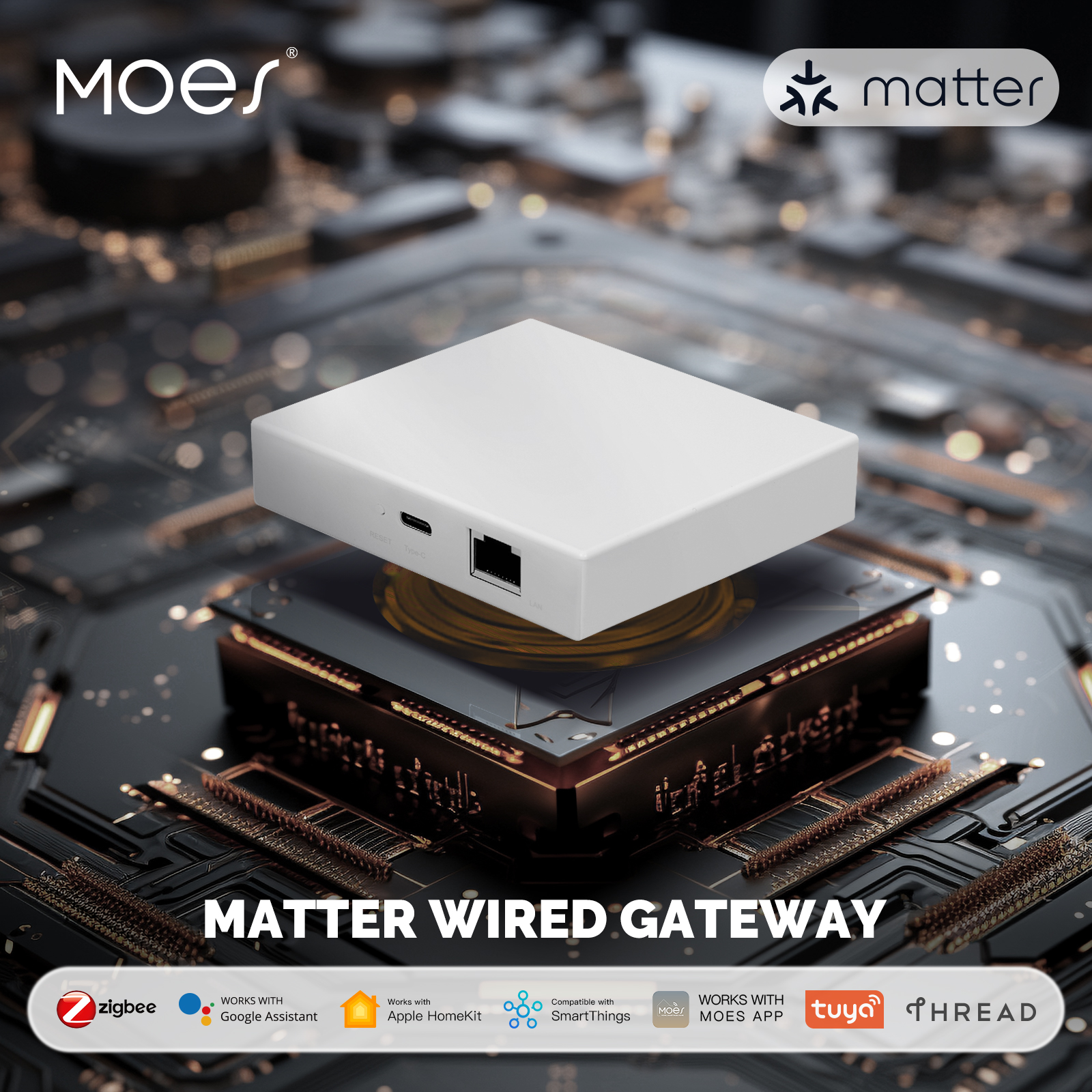 Smart Home Gira - MOES Tuya Zigbee Matter Thread Gateway