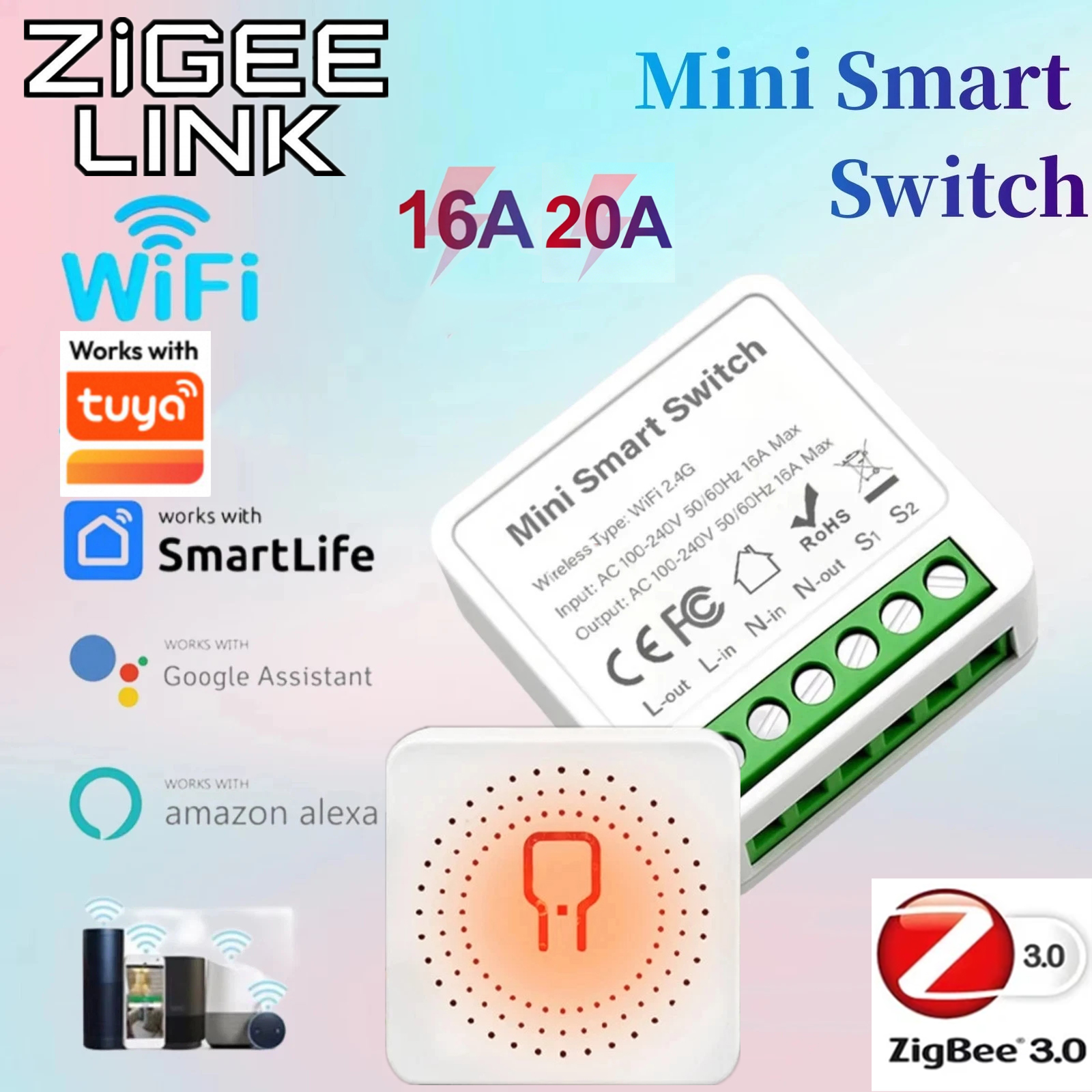Smart Home Zigbee - For Tuya Mini Smart WiFi Switch