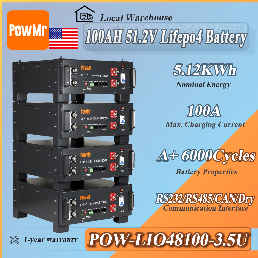 Smart Home Oven - PowMr 51.2V 100Ah LiFePO4 Battery Safe
