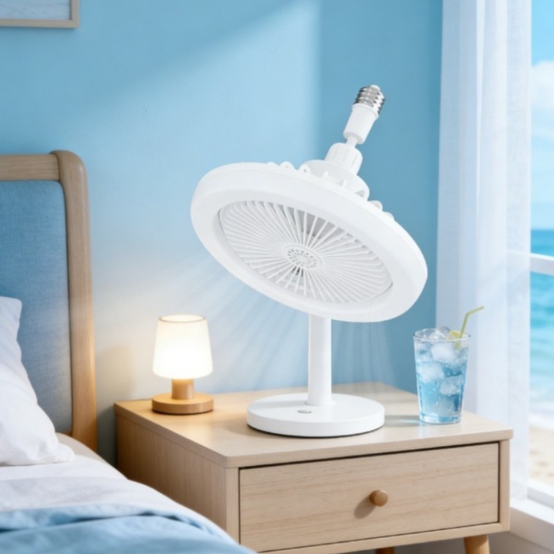 Smart Home Ventilation System - Modern Small Ceiling Fan Light E27
