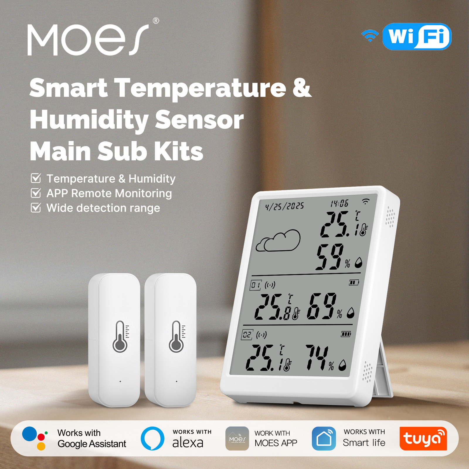 Smart Home Dashboard - MOES Tuya WiFi RF433 Smart Temp
