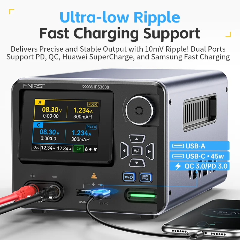 Smart Home Device - FNIRSI IPS3608 Adjustable DC Power Supply