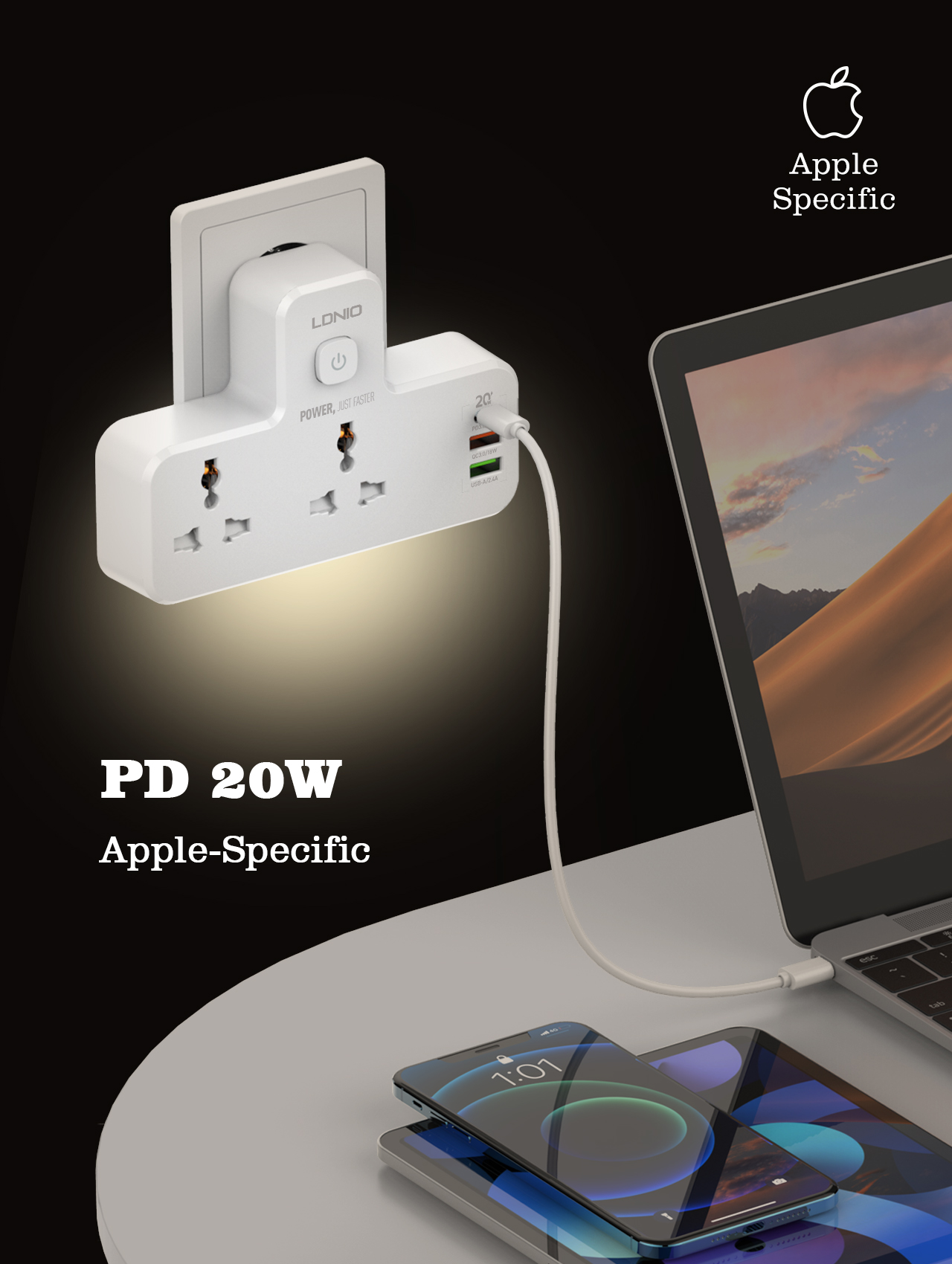 LDNIO Universal Outlets Wall E - Smart Power Strip 리뷰 및 가격