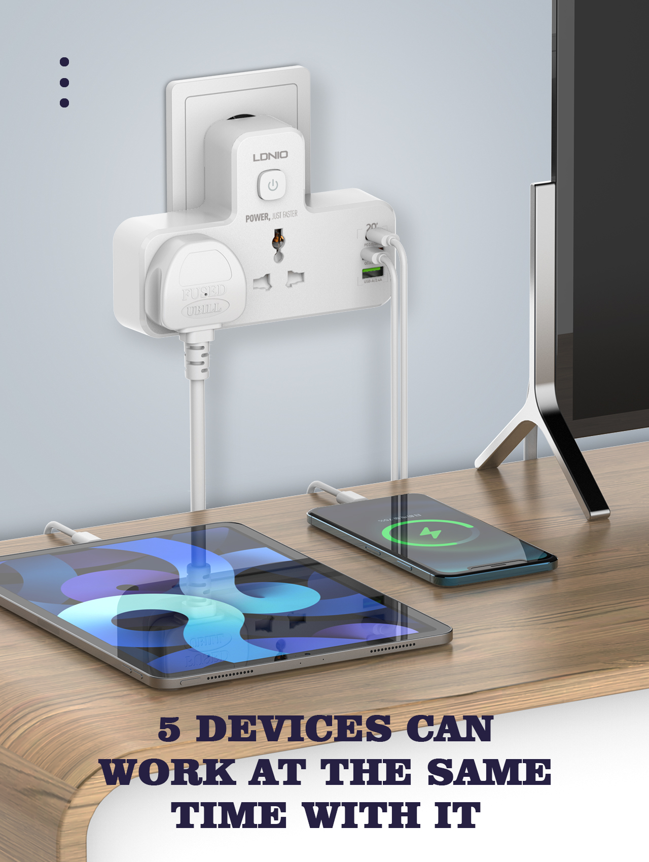 LDNIO Universal Outlets Wall E - Smart Power Strip 리뷰 및 가격