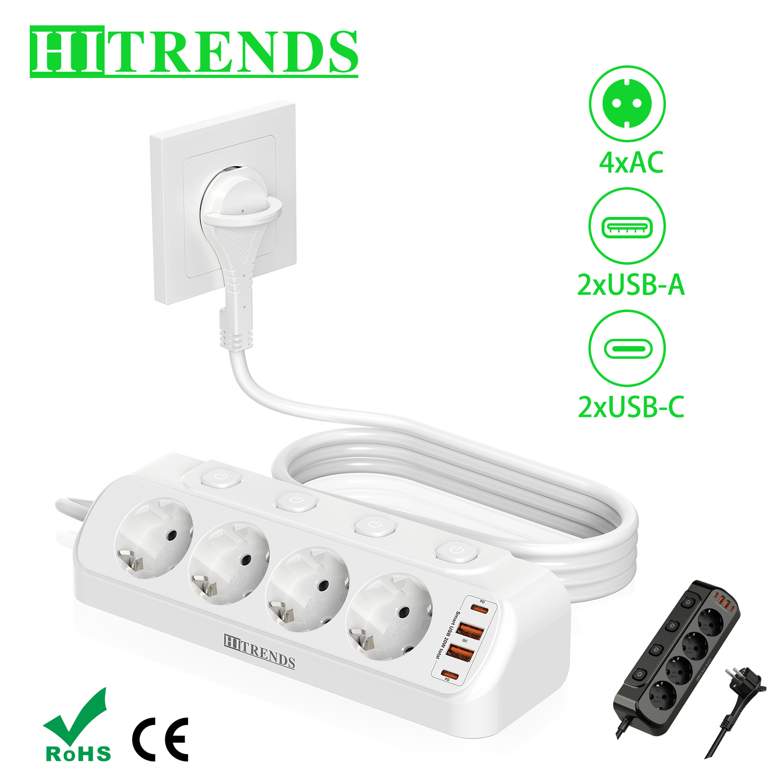 European Desktop Socket multi- - Smart Power Strip 리뷰 및 가격