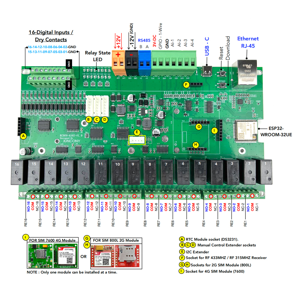 KC868-A16S ESP32 Wifi RS232 US - Smart Home Mqtt 리뷰 및 가격