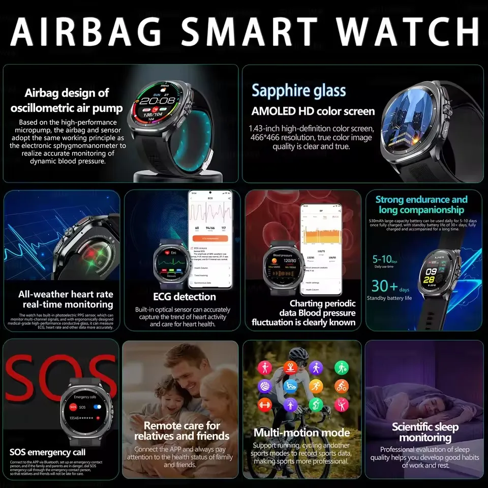 2026New Air Pump Smartwatch Bl - Smart Home Wellness 리뷰 및 가격