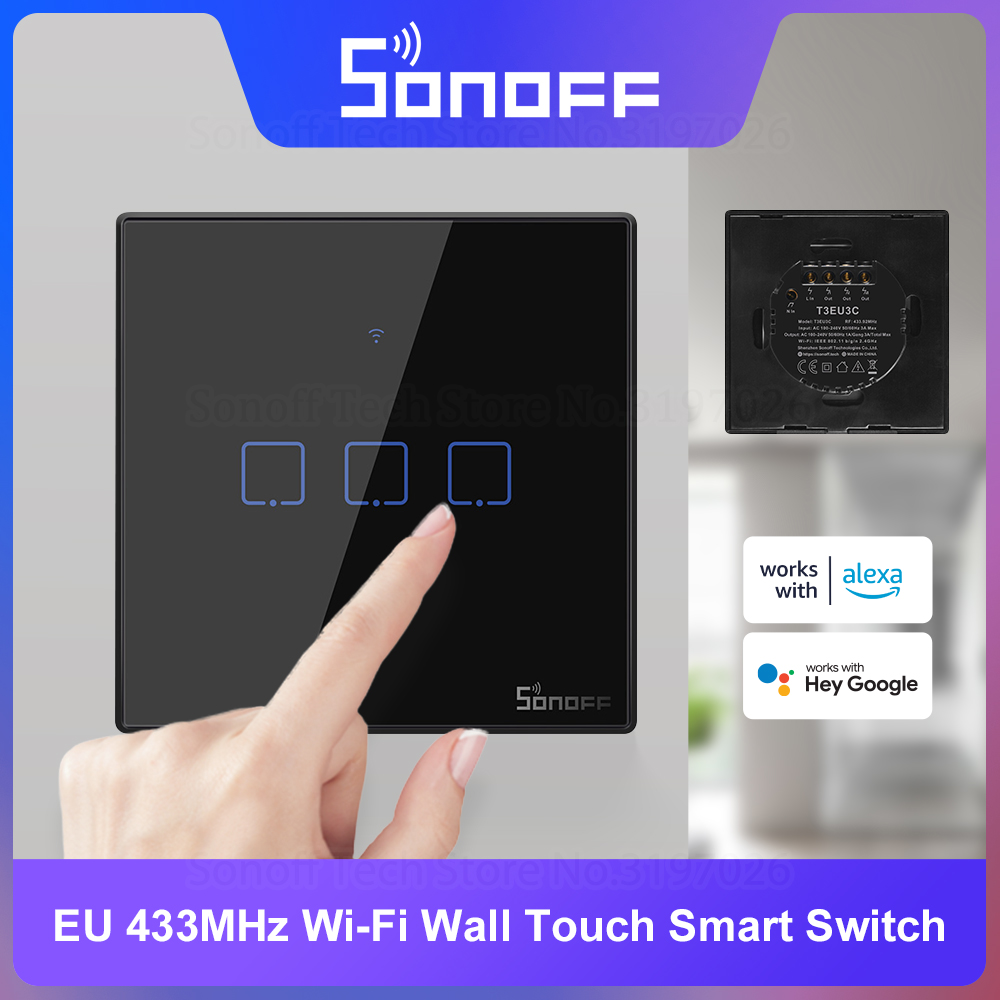SONOFF T3EU Black WiFi Smart W - Smart Ir Remote Controller 리뷰 및 가격