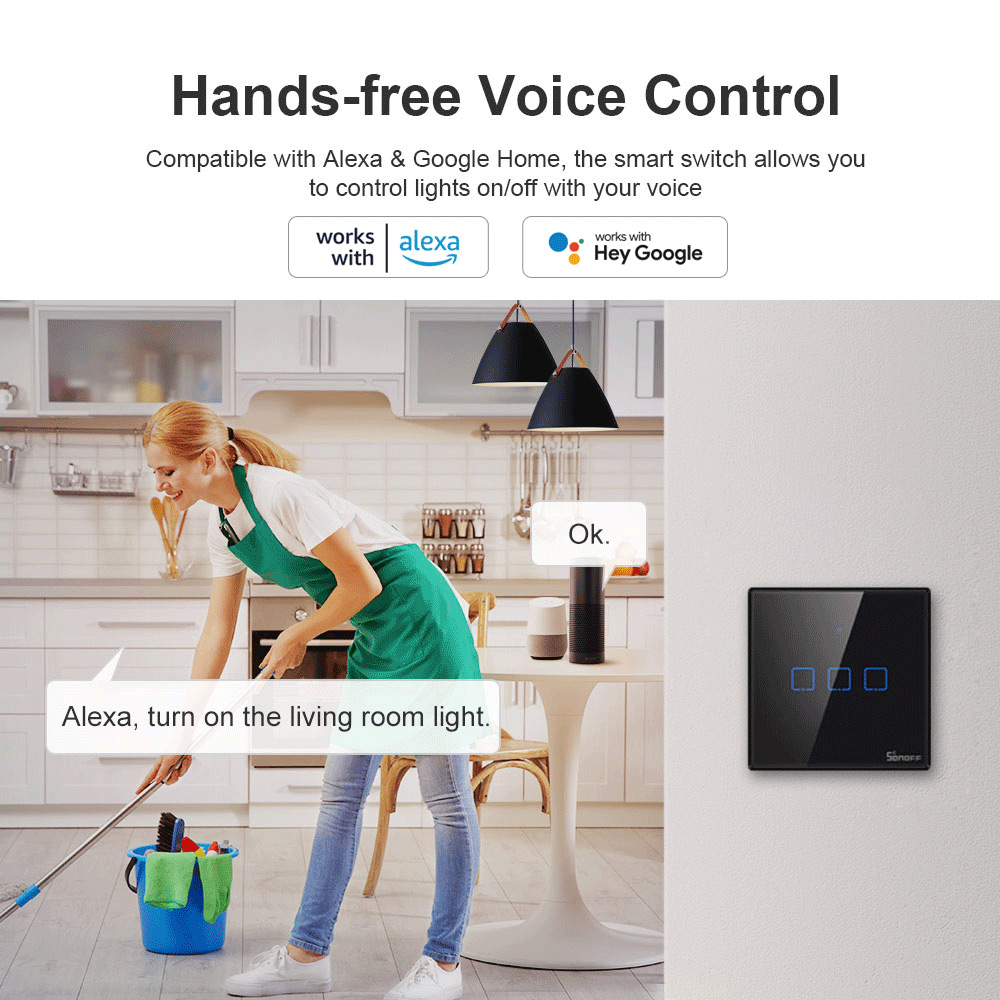 SONOFF T3EU Black WiFi Smart W - Smart Ir Remote Controller 리뷰 및 가격