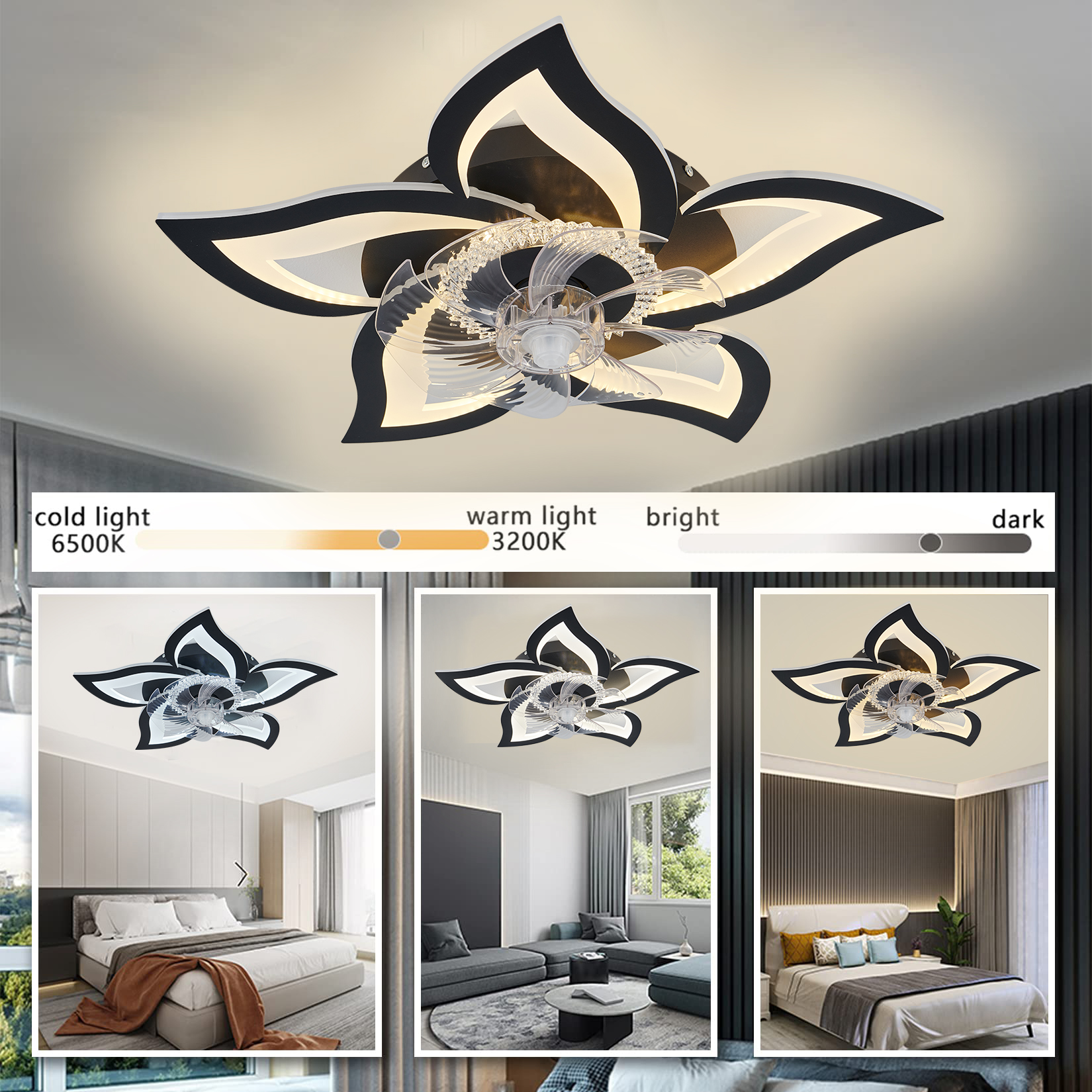 Lotus Led Ceiling Fan with Sma - Smart Home Ventilation System 리뷰 및 가격