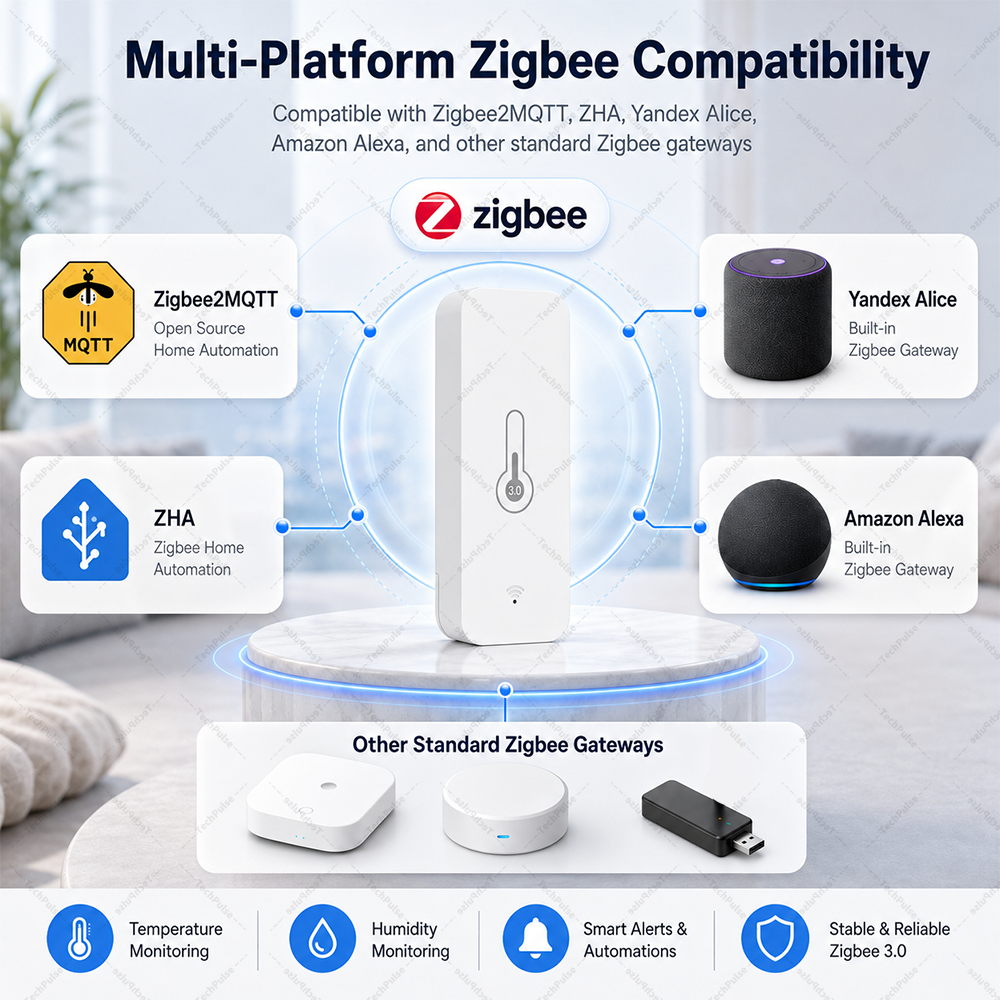 Zigbee 3.0 Temperature and Hum - Smart Home Mqtt 리뷰 및 가격