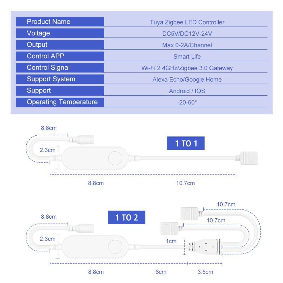TUYA Zigbee DC5V 12V 24V RGB R - Smart Home For Pc 리뷰 및 가격