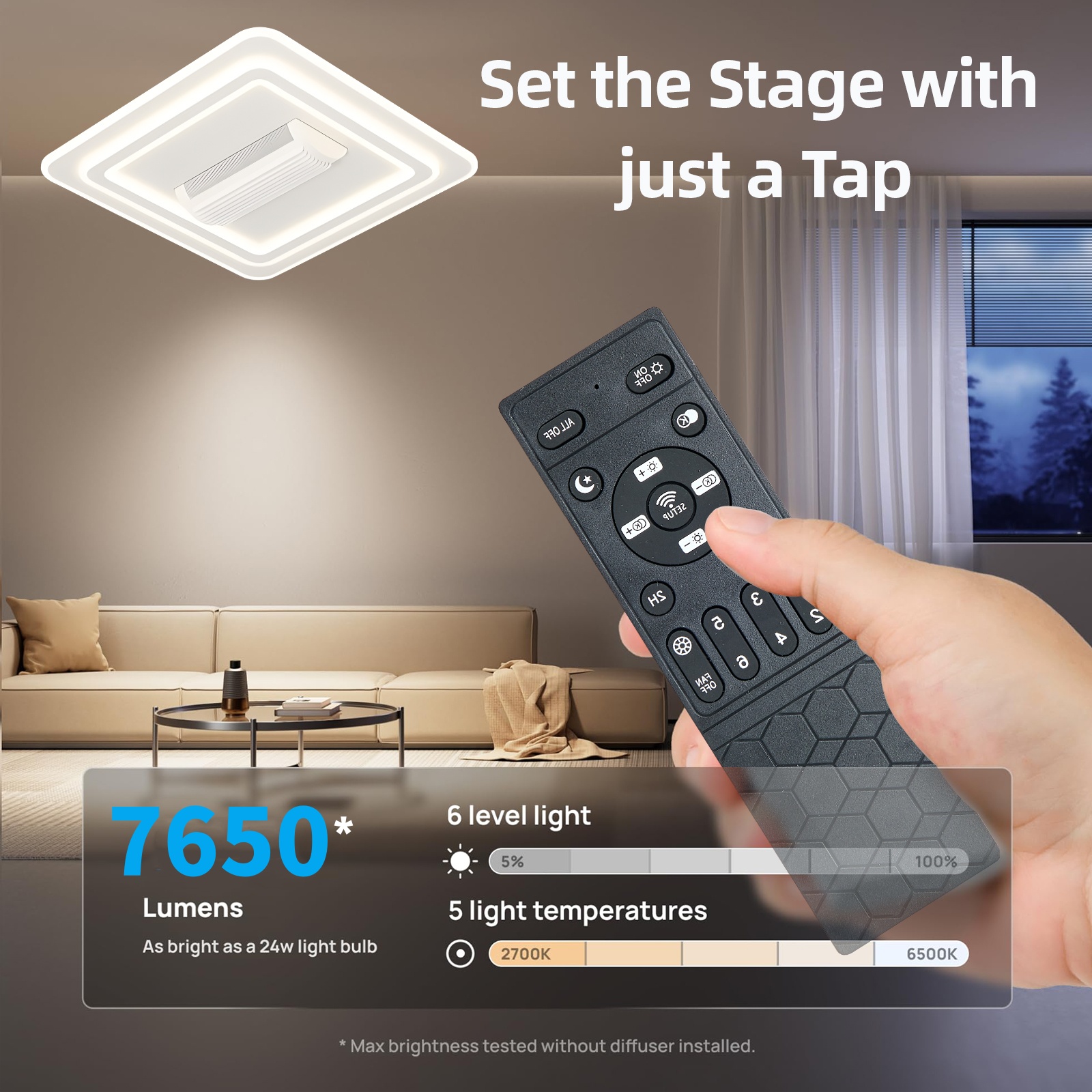 Modern Ceiling Fan with Light  - Smart Home Ventilation System 리뷰 및 가격