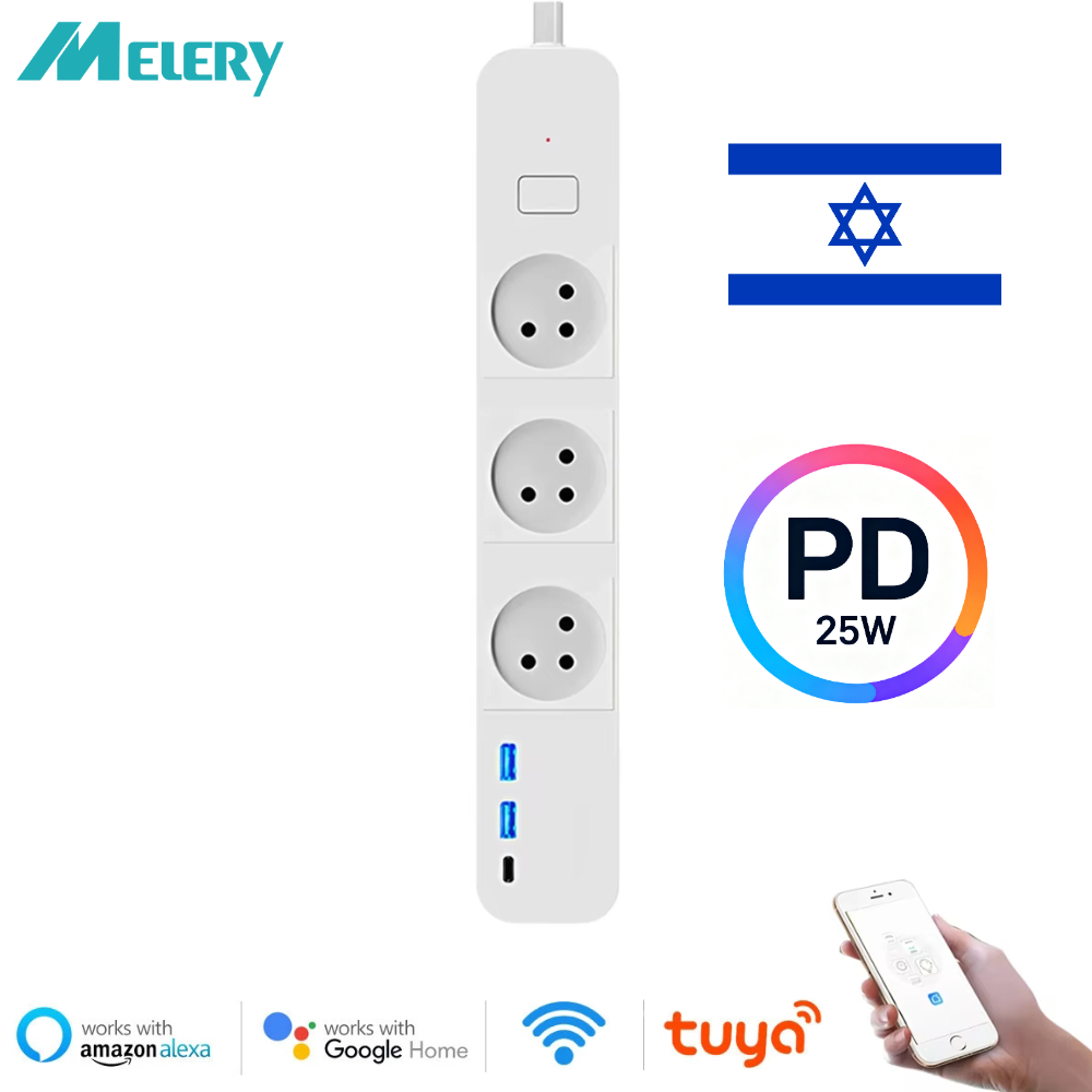 Melery WIFI Tuya App Israeli P - Smart Power Strip 리뷰 및 가격