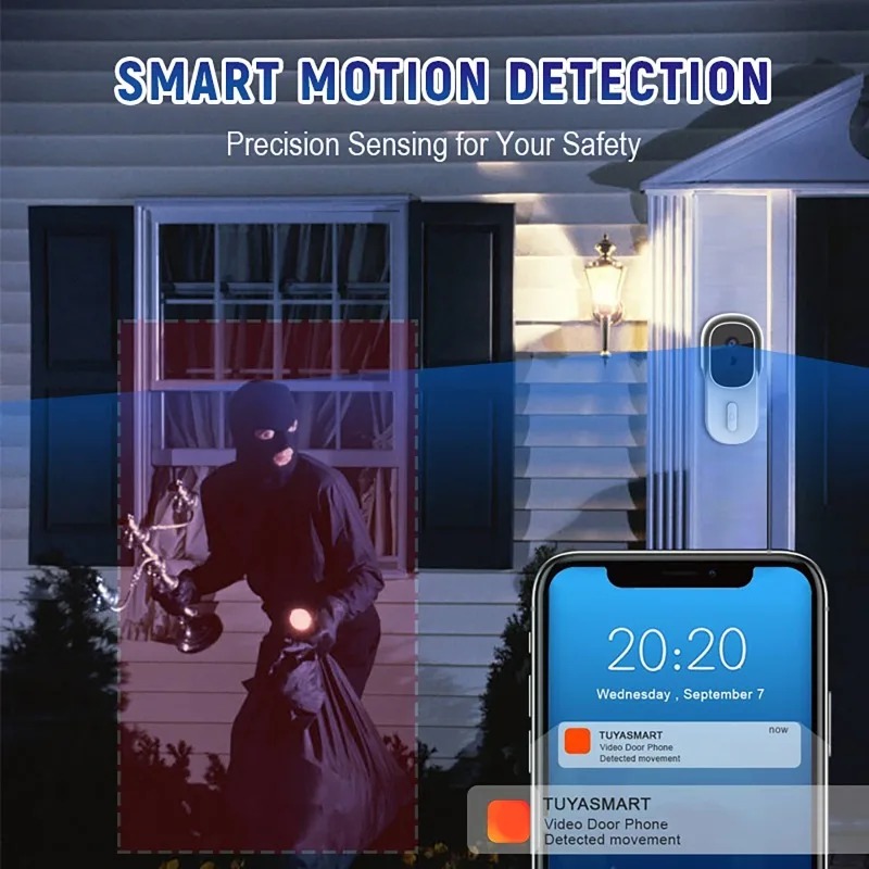 Wide View Tuya Smart Life APP  - Video Doorbell 리뷰 및 가격