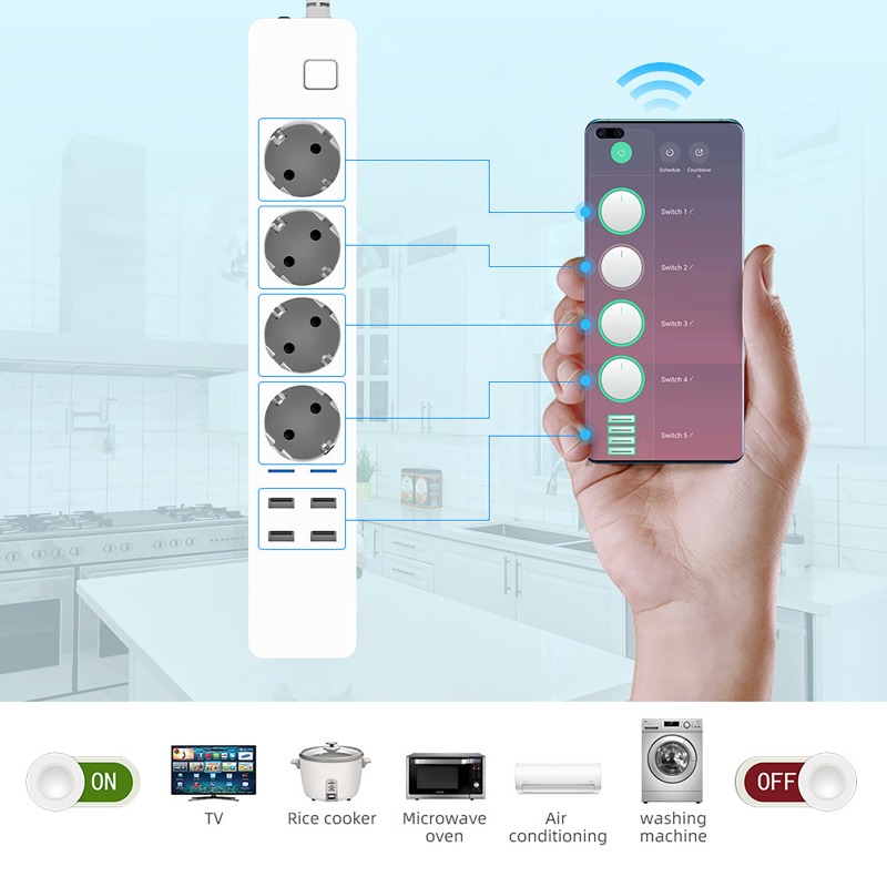 WIFI Smart Power Strip 4 AC Ou - Smart Power Strip 리뷰 및 가격