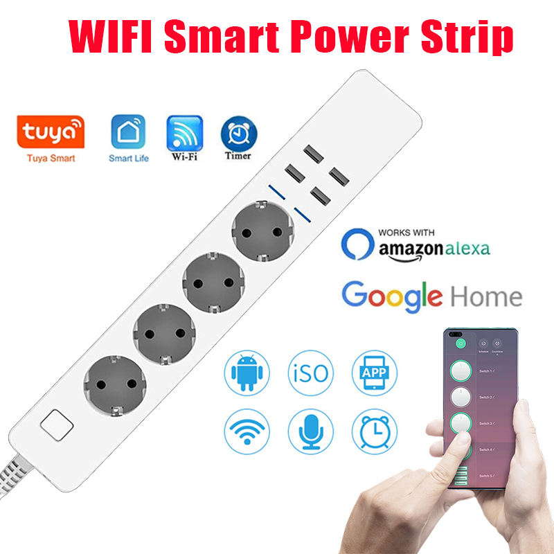 WIFI Smart Power Strip 4 AC Ou - Smart Power Strip 리뷰 및 가격
