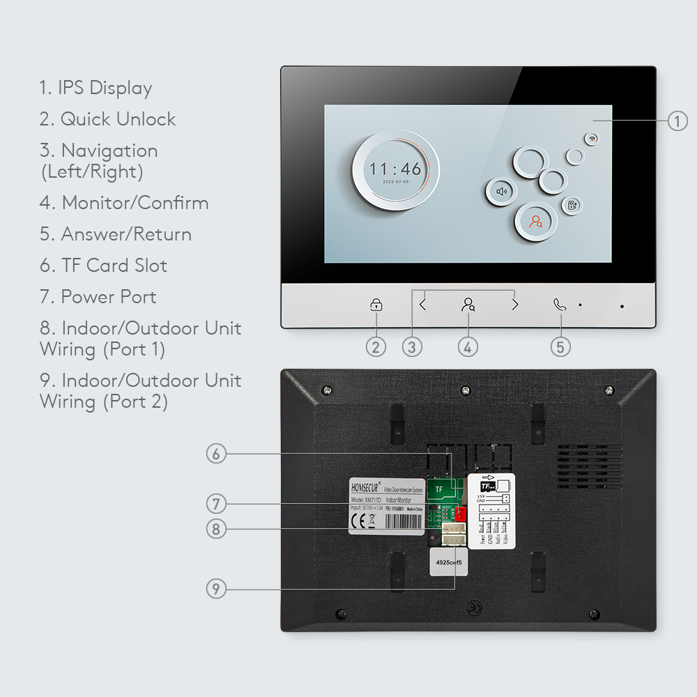 Tuya Smart WIFI Indoor Monitor - Video Doorbell 리뷰 및 가격