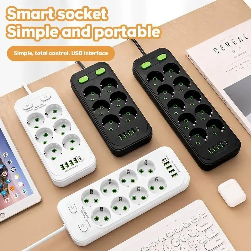 2M Electrical Socket EU Plug6  - Smart Power Strip 리뷰 및 가격