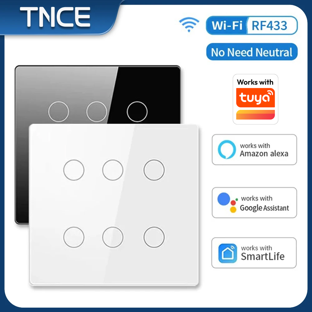 TNCE Tuya WiFi Brazil 4x4 WiFi - Smart Home Touchscreen Control Panel 리뷰 및 가격