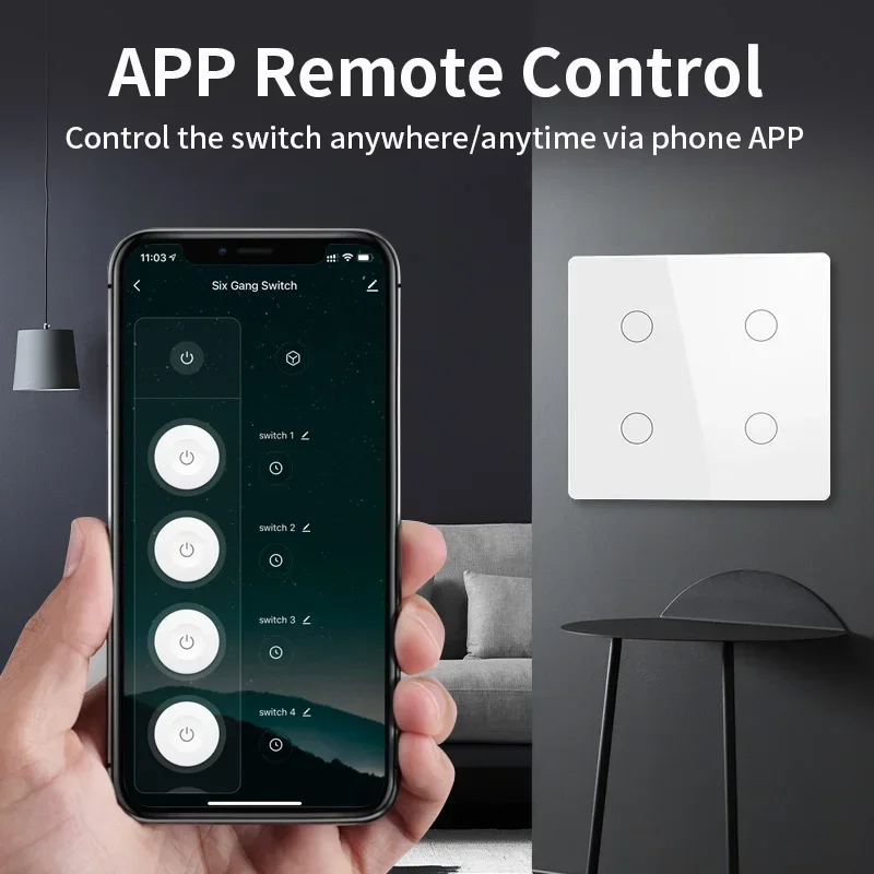 TNCE Tuya WiFi Brazil 4x4 WiFi - Smart Home Touchscreen Control Panel 리뷰 및 가격