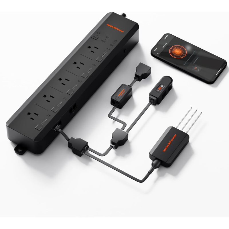 Spider Farmer 5 AC Smart APP-B - Smart Power Strip 리뷰 및 가격