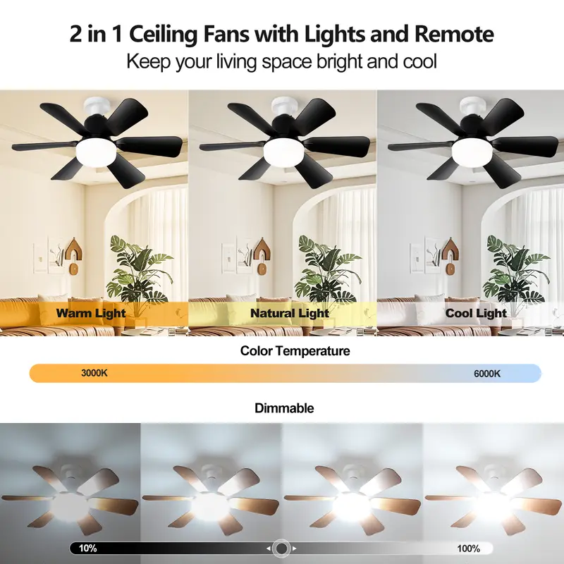 40W Ceiling Fan with Remote Co - Smart Home Ventilation System 리뷰 및 가격