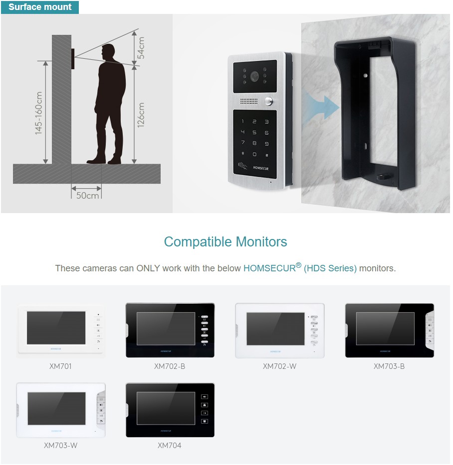 HOMSECUR XC004-S Outdoor Camer - Video Doorbell 리뷰 및 가격