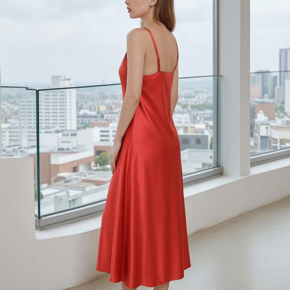 Sexy Nightdress Deep Neck Slee - Smart Home Simulation 리뷰 및 가격