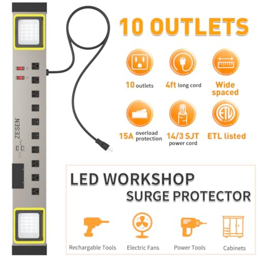 Workshop/Garage/Office/Home 10 - Smart Power Strip 리뷰 및 가격