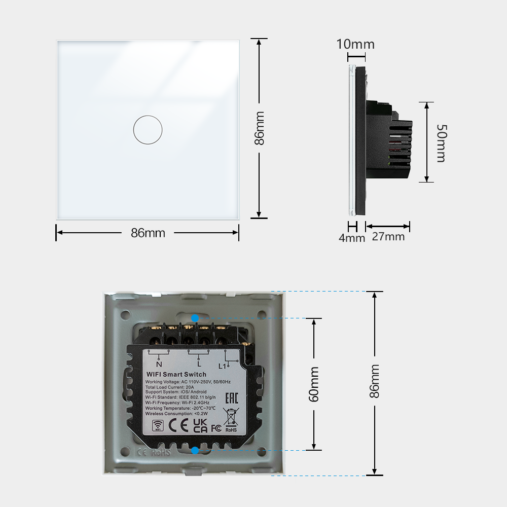 TAWOIA Wifi Smart Switch Boile - Smart Home Touchscreen Control Panel 리뷰 및 가격
