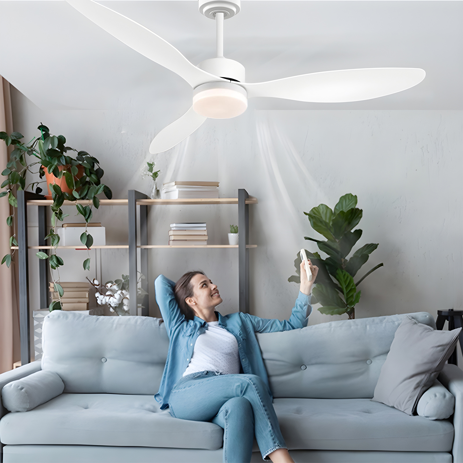 Large Ceiling Fan with Light L - Smart Home Ventilation System 리뷰 및 가격