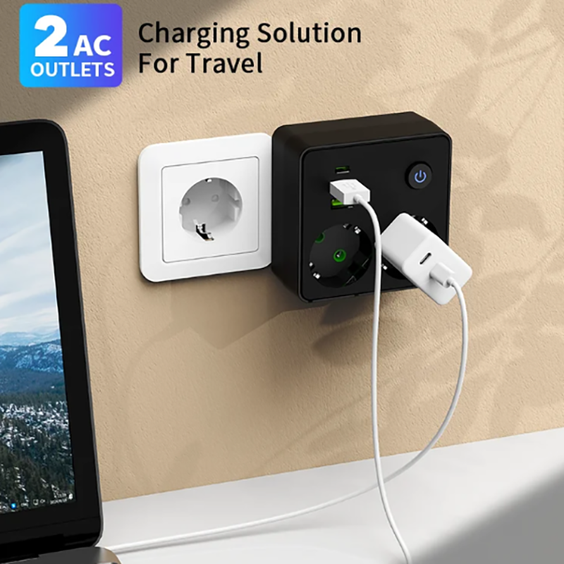 EU Plug Outlet 2 Sockets Multi - Smart Power Strip 리뷰 및 가격