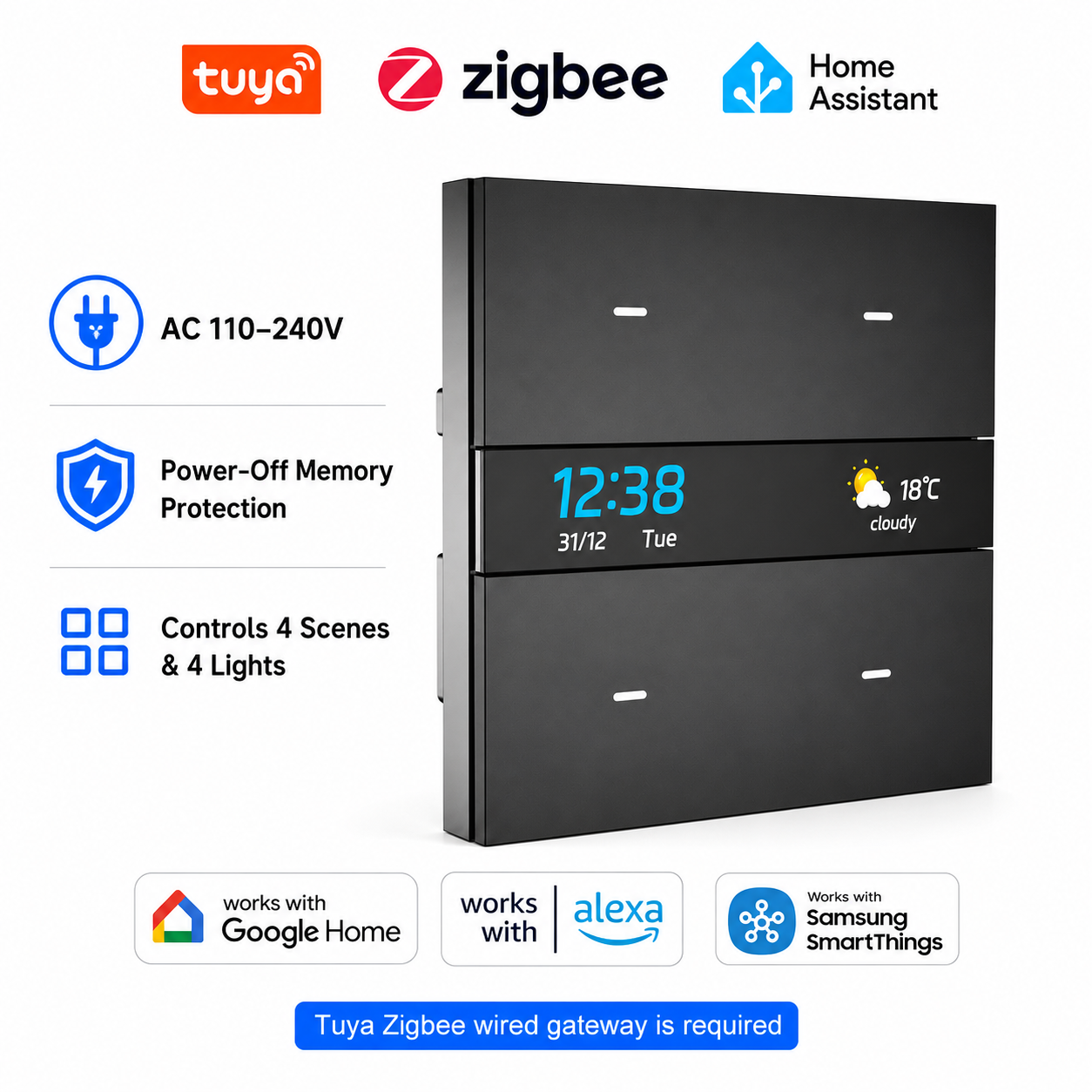 M8 pro Zigbee smart switch pan - Smart Home Zigbee 리뷰 및 가격