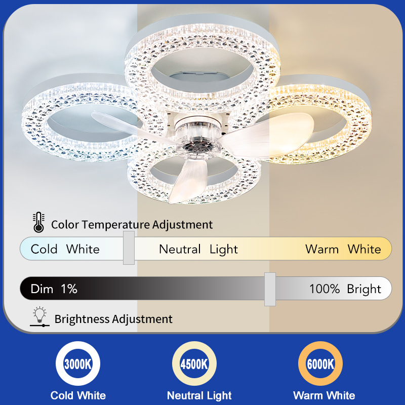 Modern Ceiling Fan with Light  - Smart Home Ventilation System 리뷰 및 가격