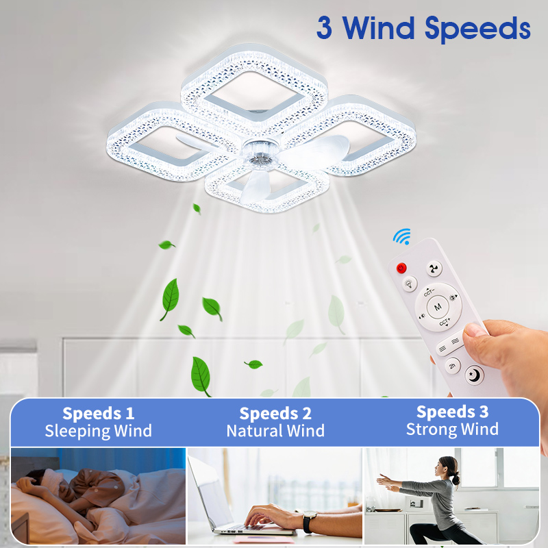 Modern Ceiling Fan with Light  - Smart Home Ventilation System 리뷰 및 가격