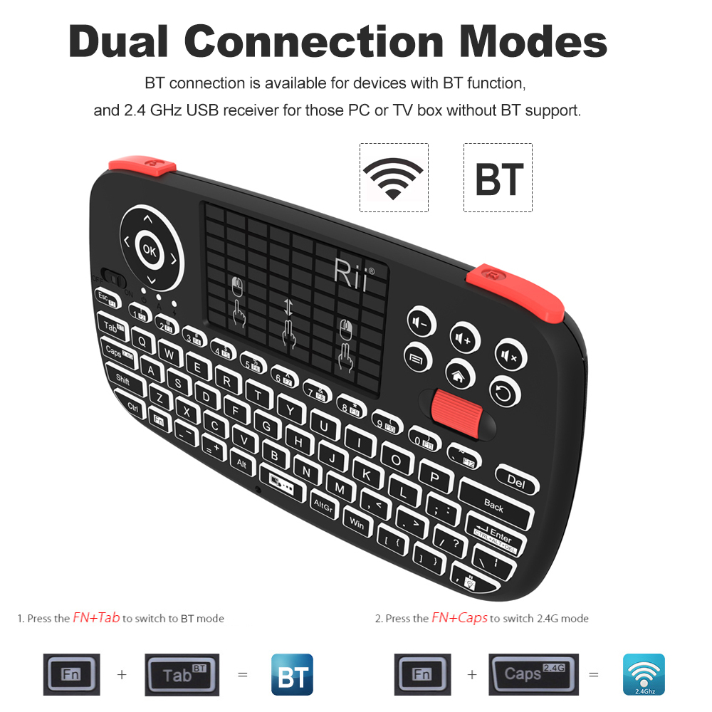 Rii i4 Mini BT Wireless Keyboa - Smart Home Keyboard 리뷰 및 가격