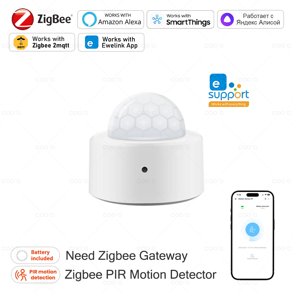 Zigbee Mini PIR Motion Sensor  - Smart Home Zigbee Gateway 리뷰 및 가격