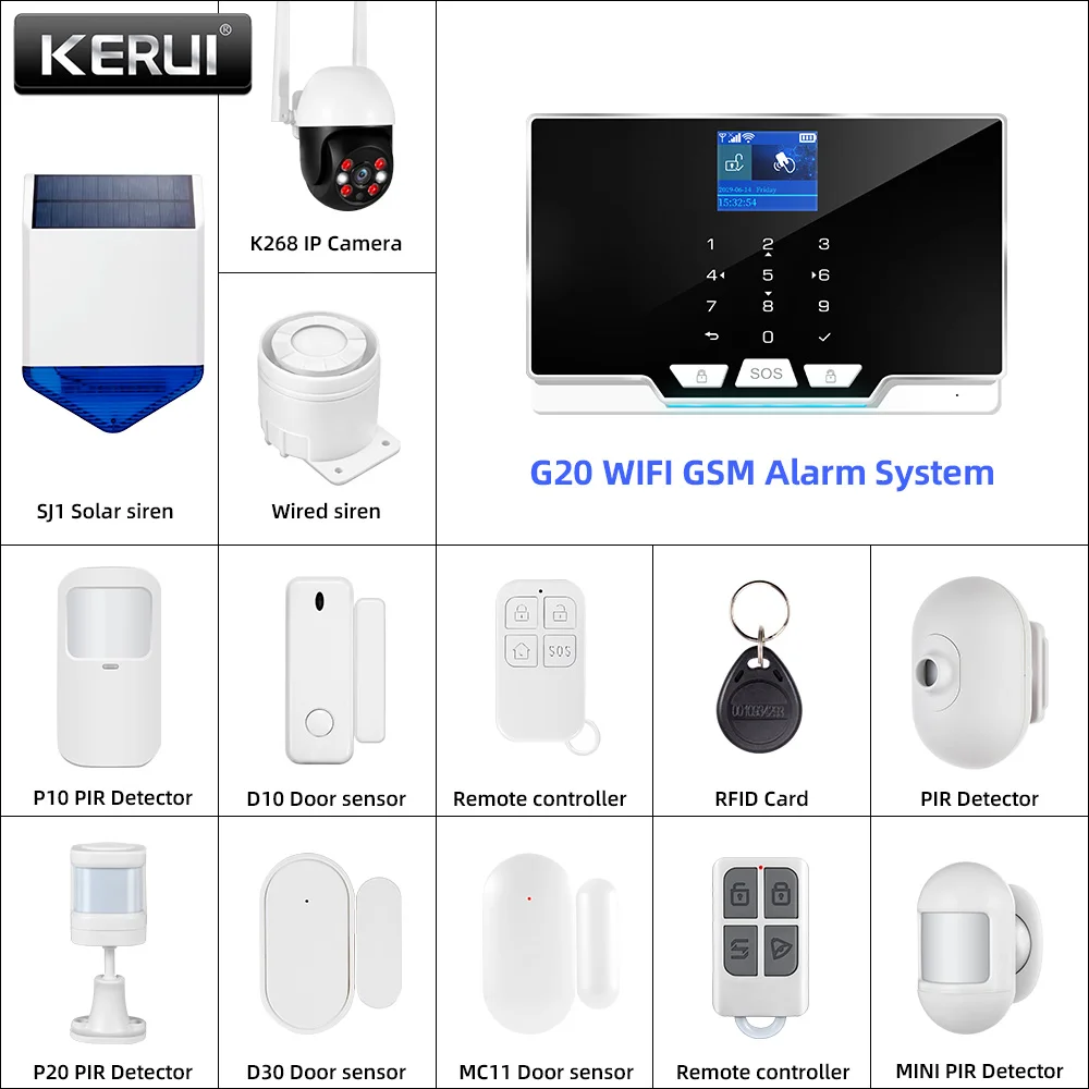 KERUI G20 WIFI GSM Alarm Panel - Smart Home Keyboard 리뷰 및 가격