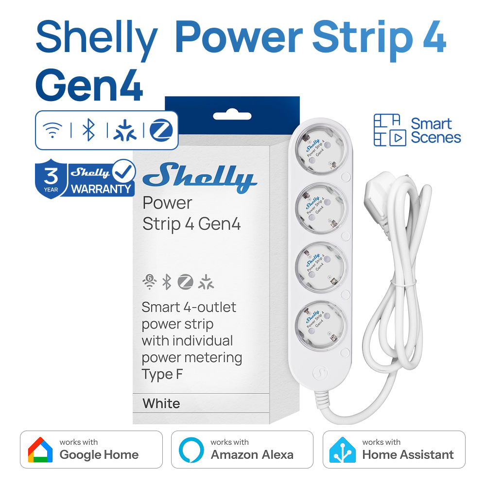 Shelly Power Strip 4 Gen4 Smar - Smart Power Strip 리뷰 및 가격