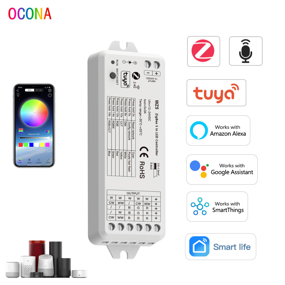 ZigBee 3.0 LED Controller 5-in - Smart Power Strip 리뷰 및 가격
